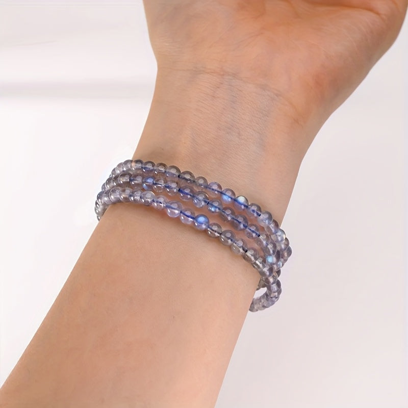 Elegant Luxury Natural Moonstone Beaded Bracelet - Harmony & Love Energy Boost