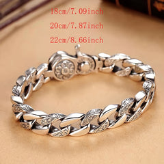Six-Character Mantra Rotatable Wide Bracelet   Grounding Protection, Prosperity Flow & Mind-Body Harmony Energy