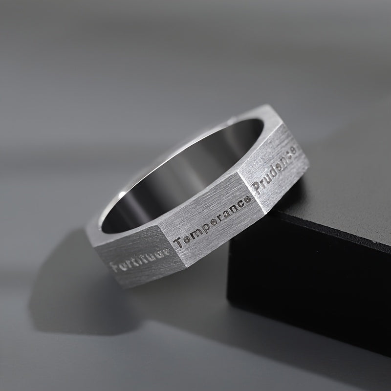 Adjustable "Hope" & "Faith" Virtue Ring — Inspirational Copper Jewelry for Teenage Growth & Spiritual Resilience