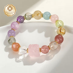 Multicolor Natural Stone Bracelet - Harmony & Balance Energy for Daily Wear