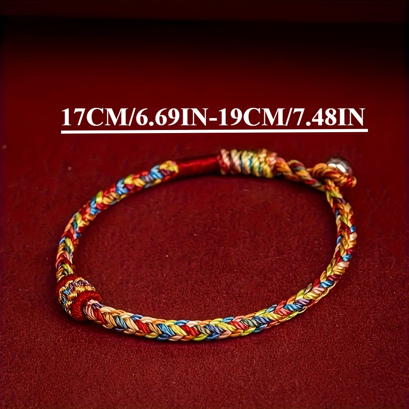 Boho Lucky Charm Bracelet — Handwoven Multicolor Protection & Good Luck Amulet