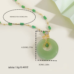Light Luxury Retro Necklace - Versatile Collarbone Chain with Safety Buckle Pendant for Harmony & Style
