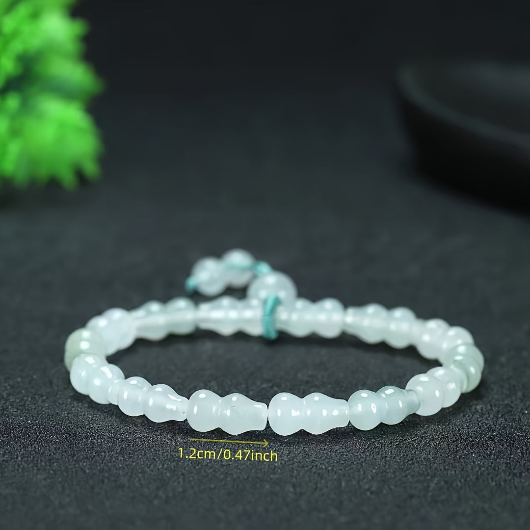 Imitation Jade Gourd Bracelet Energy Balance Men Women Accessories