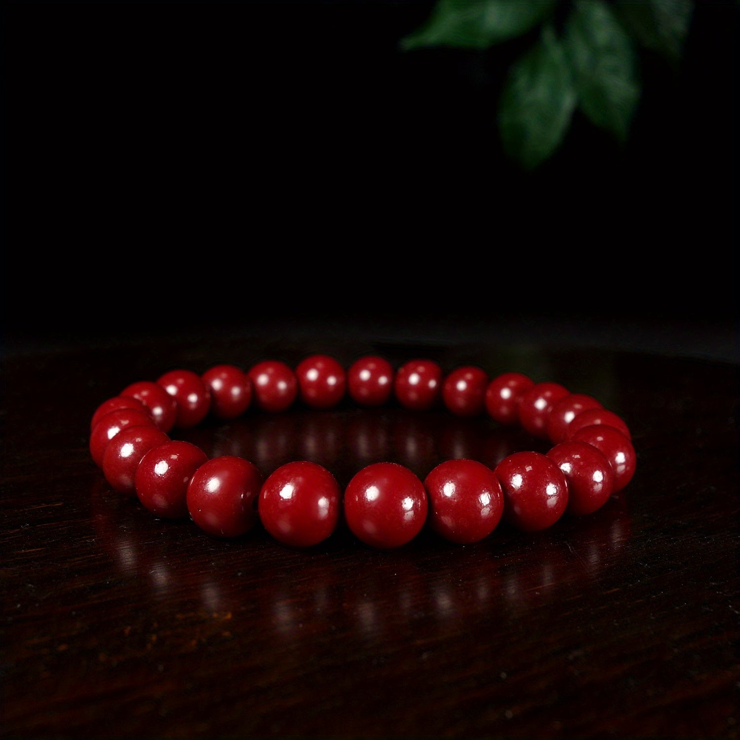 Cinnabar Bracelet - Pure Red Charm for Energy Balance & Spiritual Harmony