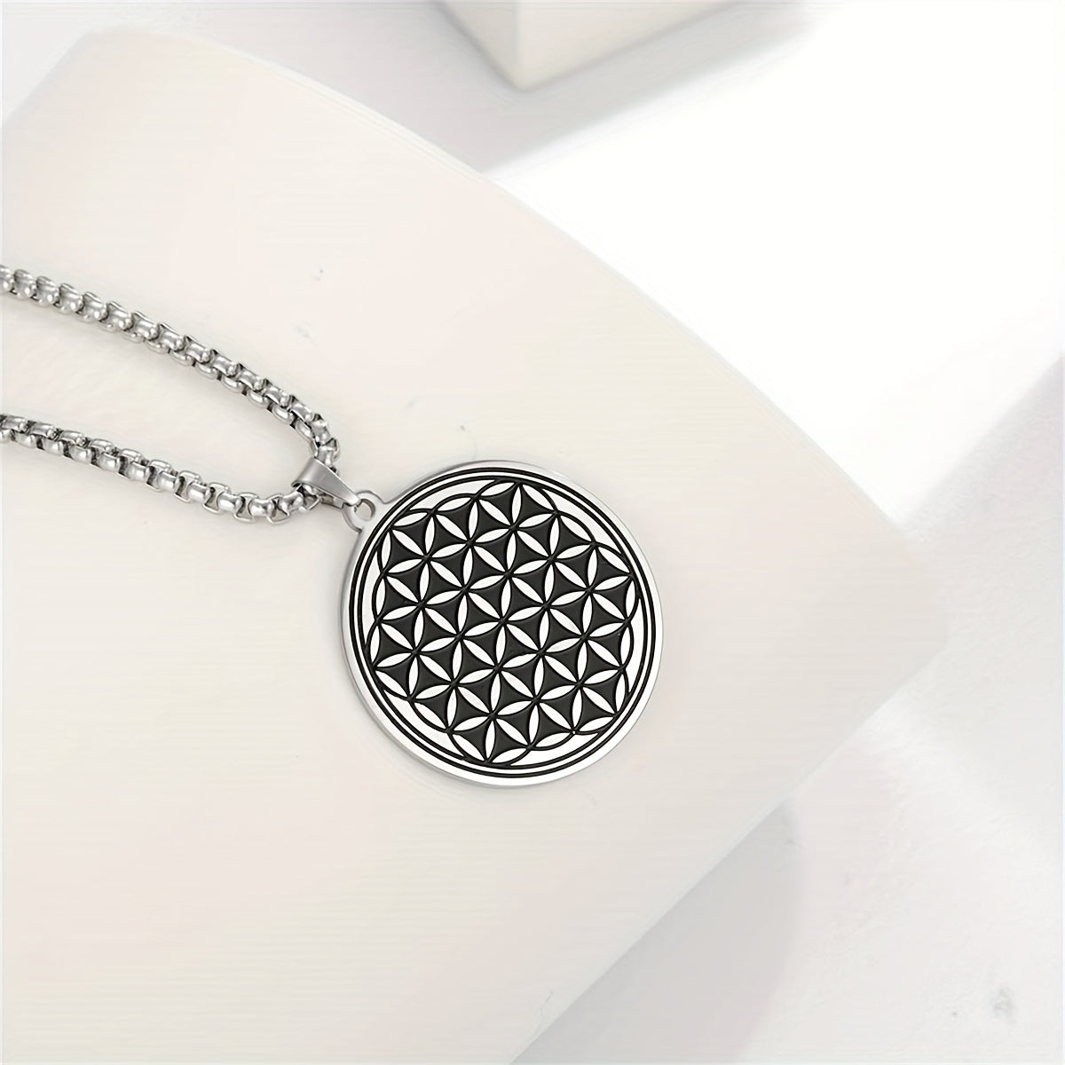 Flower of Life Necklace - Sacred Geometry Protection & Energy Balance
