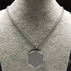 Flower of Life Necklace - Sacred Geometry Protection & Energy Balance