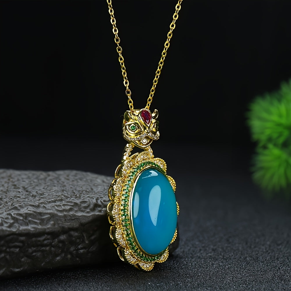 Close-up view of blue agate's intricate banding and translucent qualities