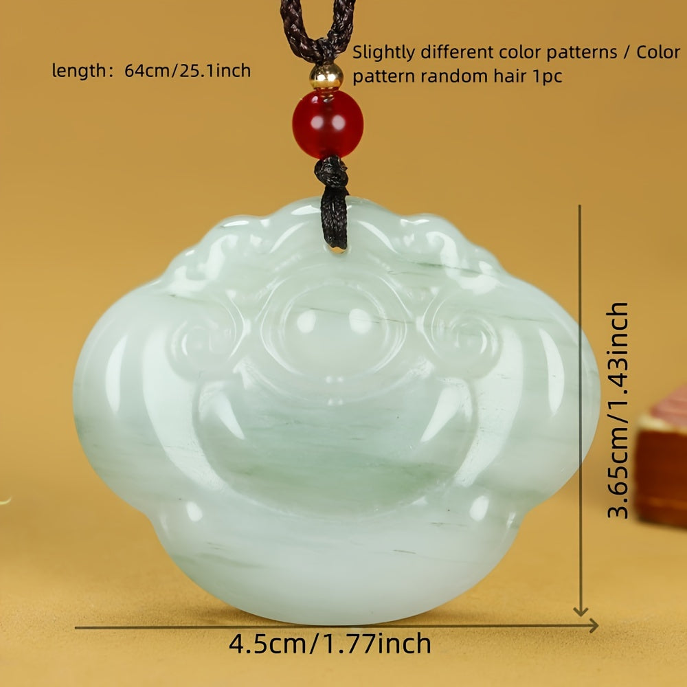 Pendant shown with measurements and wearing options