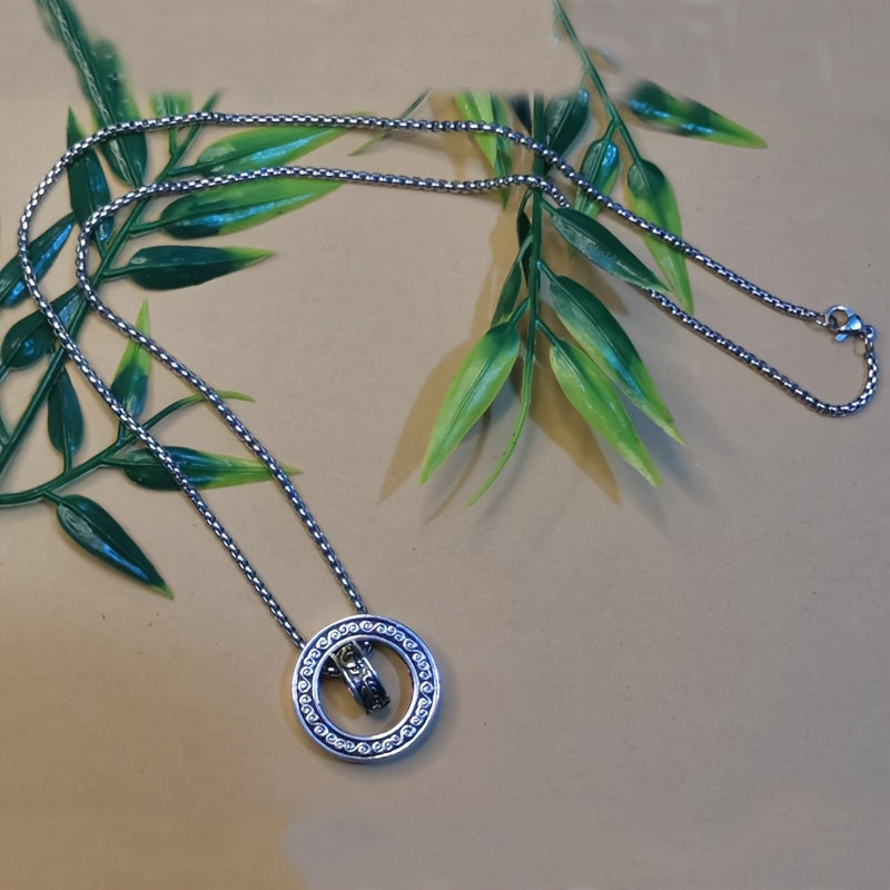 Pixiu Fortune Beads Necklace with Double Rings — Wealth Attraction, Protection & Energy Harmony Amulet