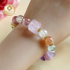 Multicolor Natural Stone Bracelet - Harmony & Balance Energy for Daily Wear