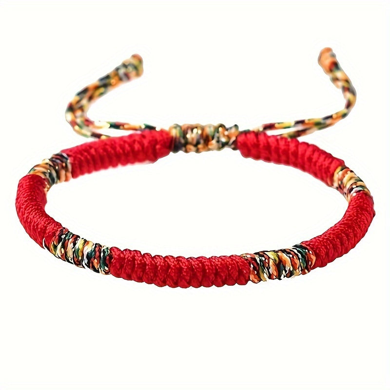 Lucky Red Rope Energy Bracelet — Protection, Harmony & Good Fortune Talisman
