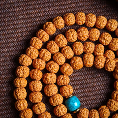 Vintage Natural Agate Bead Bracelet - 11mm Beads with Buddha Hand Pendant for Daily Protection