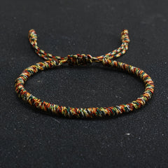 Hand-Woven Bracelet - Lucky Red Rope Design for Men's Fashion & Energy