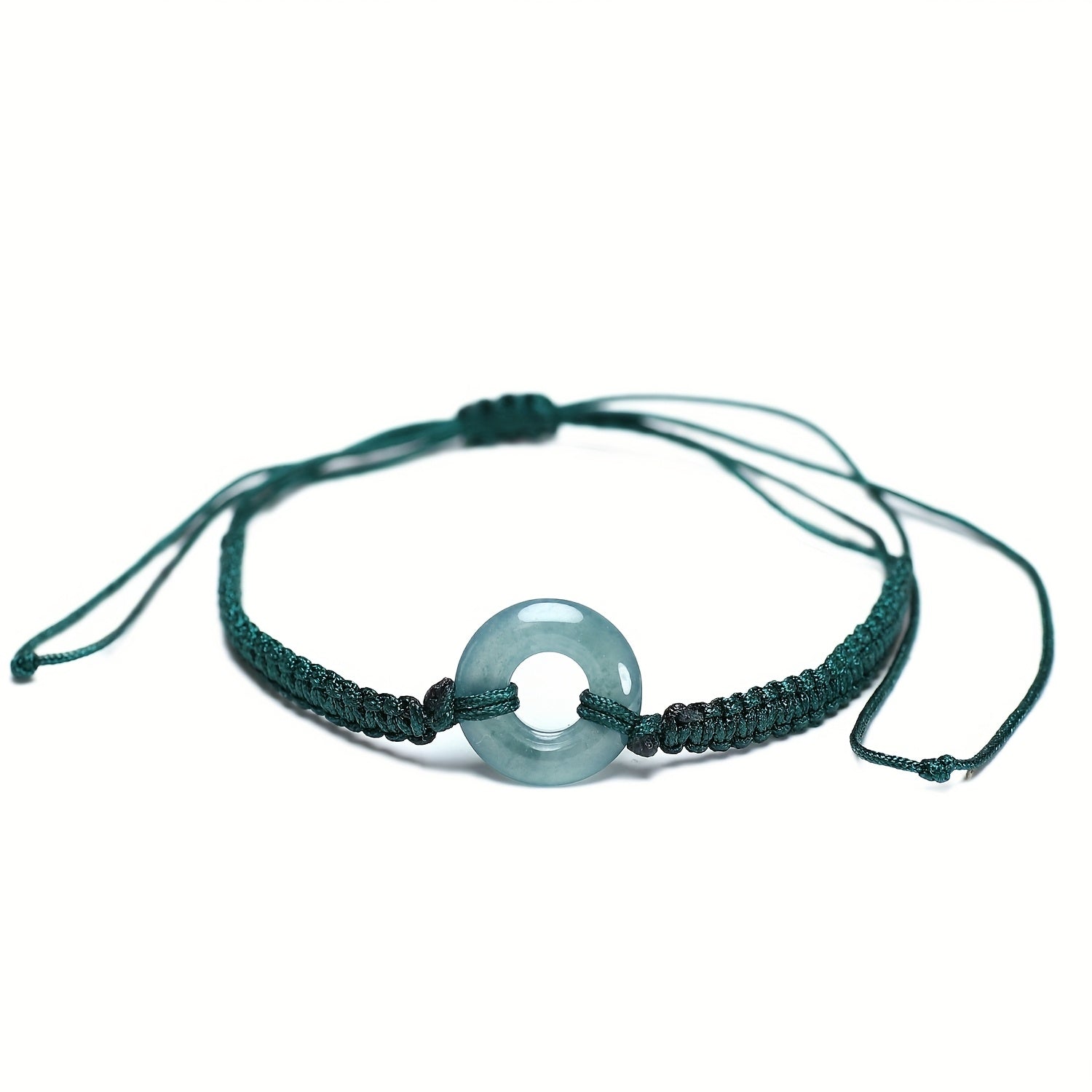 Minimalist Natural Stone Peace Ring Bracelet - Harmony Enhancing Adjustable Design for Mother's Day