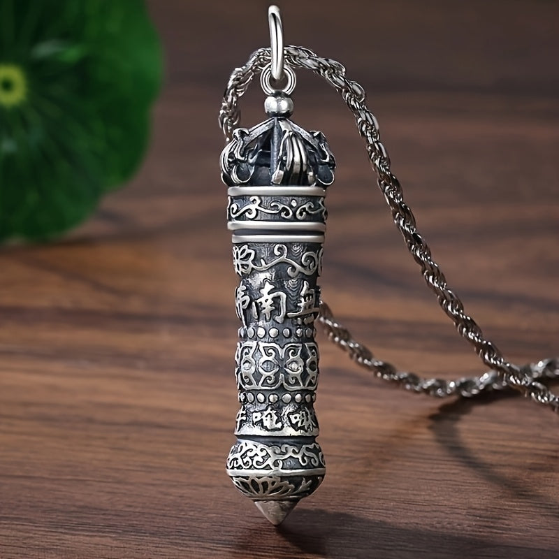 Vajra Retro Pendant with Rotating Opening - Protection & Spiritual Energy