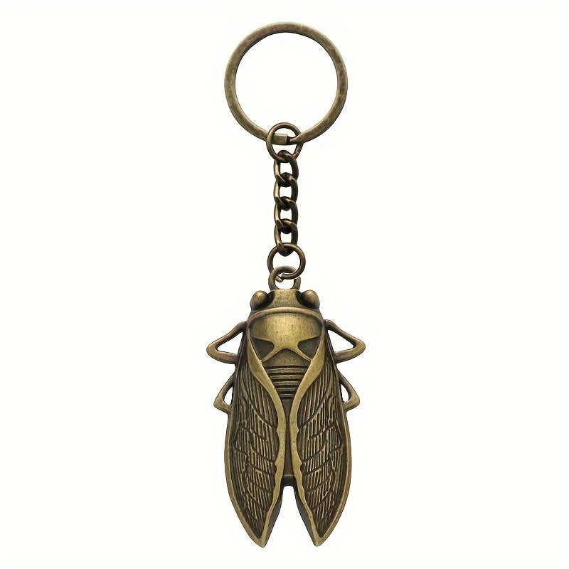 Cicada Alloy Keychain – Transformative Energy Charm for Keys & Bags   Protection, Renewal & Good Fortune