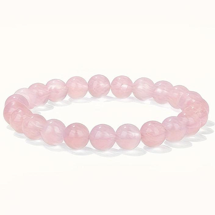 Sweet Rose Quartz Butterfly Bracelets - Love Symbol Luxury Hand String for Women