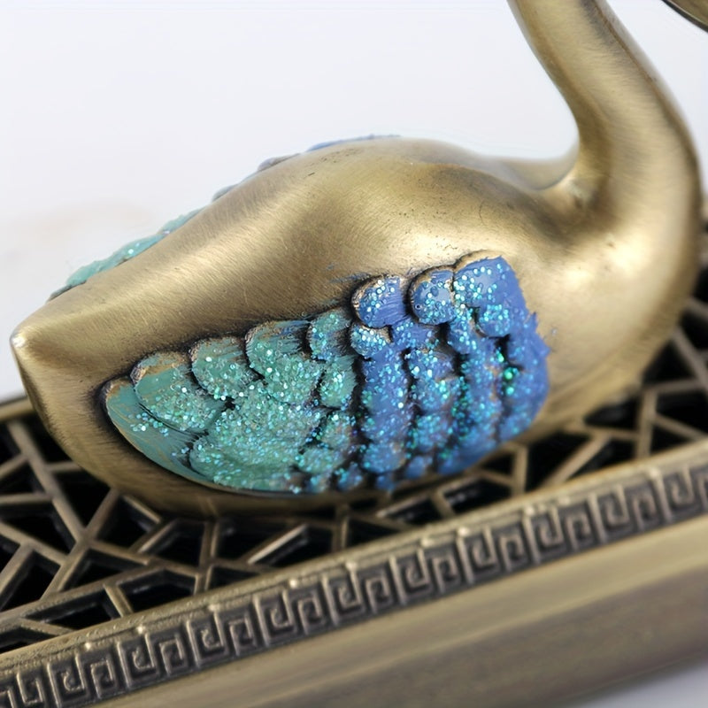 Swan Lake Dual-Use Metal Incense Burner | Harmony & Prosperity Enhancer for Home Decor