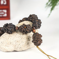 Natural Agarwood Peanut Bracelet - Symbolizes More Blessings & Good Fortune | Spiritual Energy Enhancement