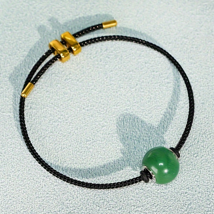 Green Aventurine Prosperity Bracelet  Heart Chakra Healing, Calmness, and Good Fortune