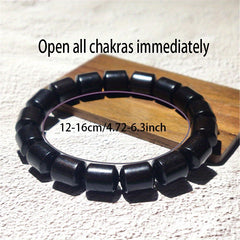 11mm Wooden Beaded Bracelet - Chakra Balancing & Natural Energy for All Seasons