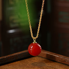 Red Agate Pendant Necklace  Timeless Energy Jewelry for Daily Wear & Gifting