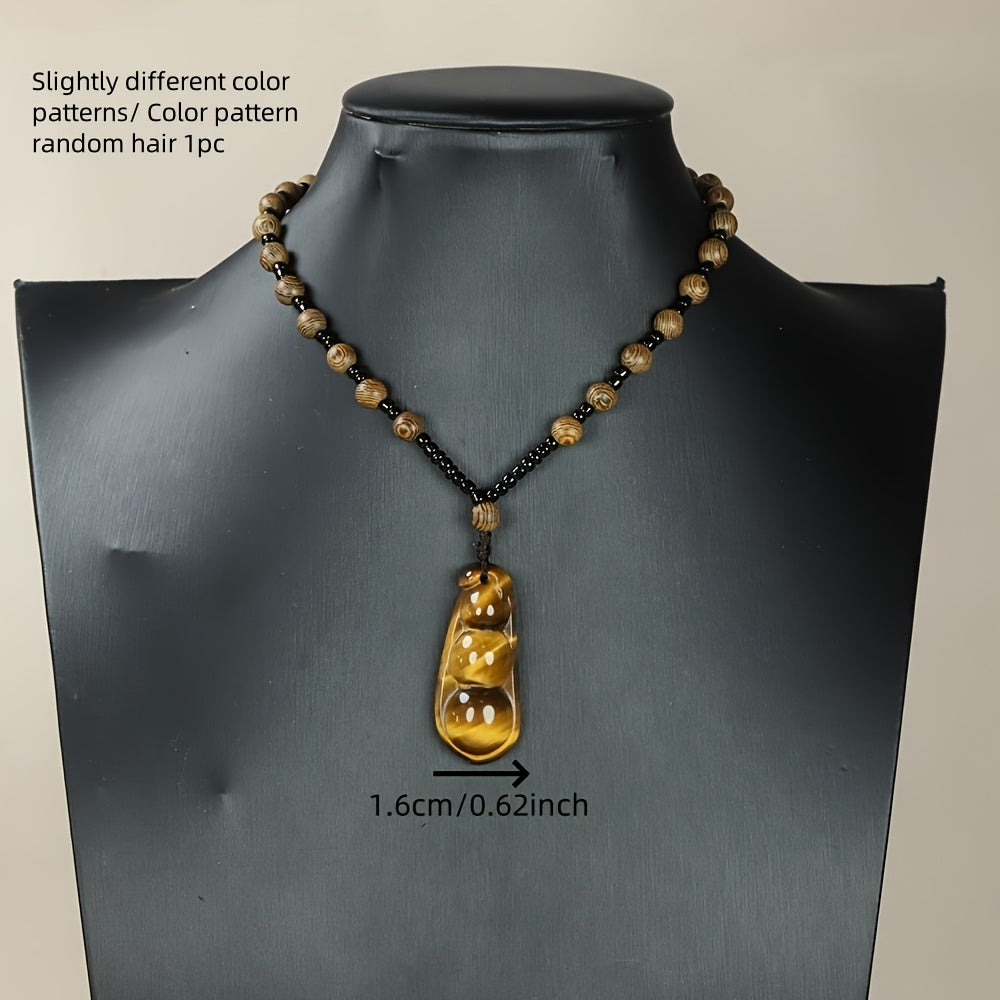 Bean pendant dimensions and craftsmanship details