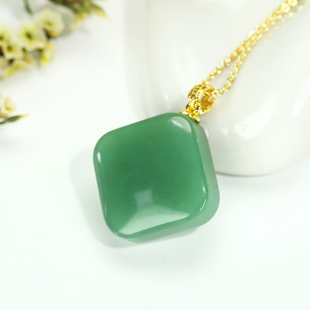 Detail of polished stone square showing clean lines and natural texture