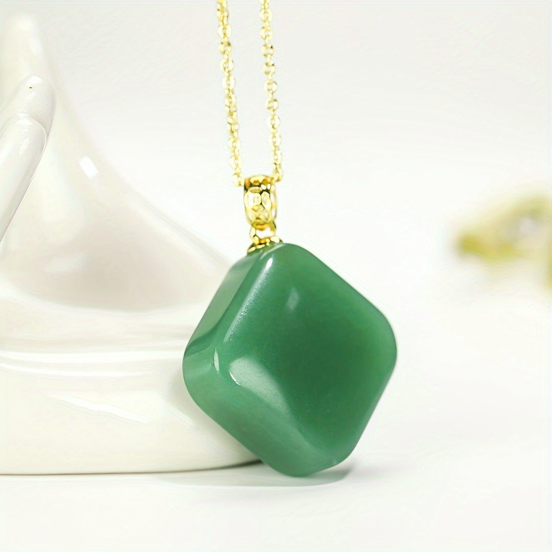 Minimalist necklace being worn with casual attire demonstrating versatility