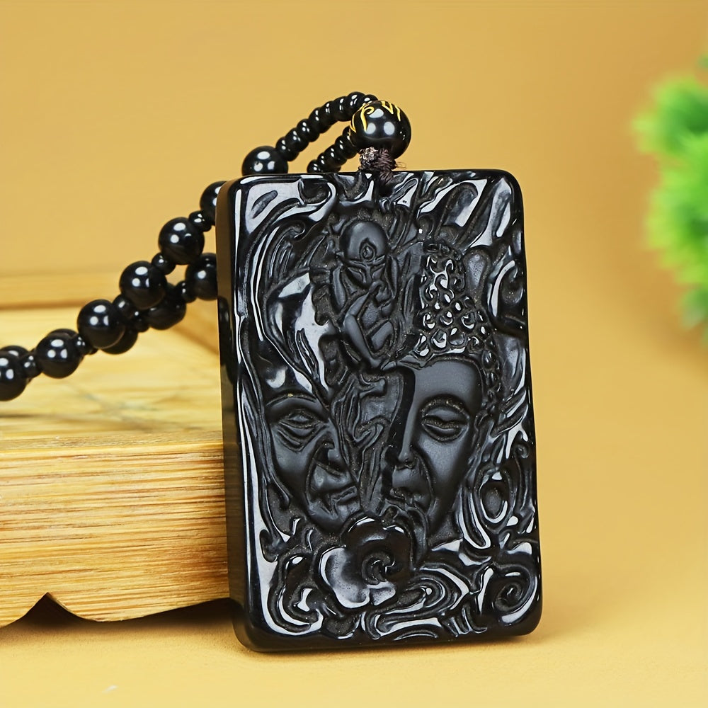 Pendant being worn as statement jewelry