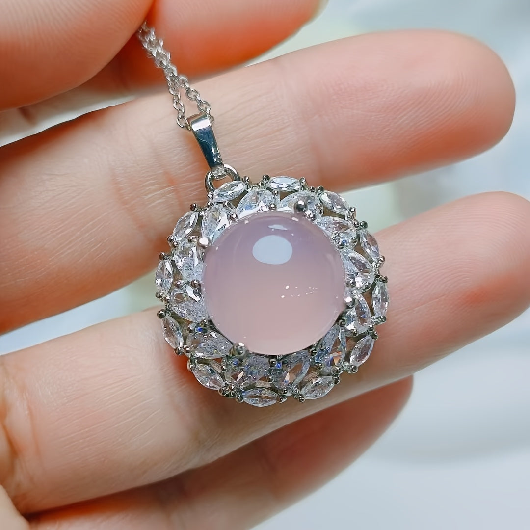 New Pigeon Egg Inlaid Pendant - Harmony and Spiritual Protection Talisman