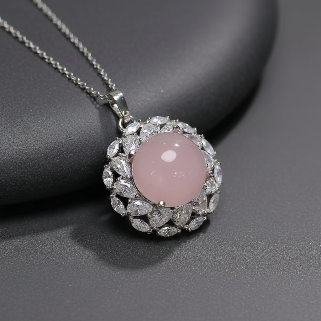 New Pigeon Egg Inlaid Pendant - Harmony and Spiritual Protection Talisman