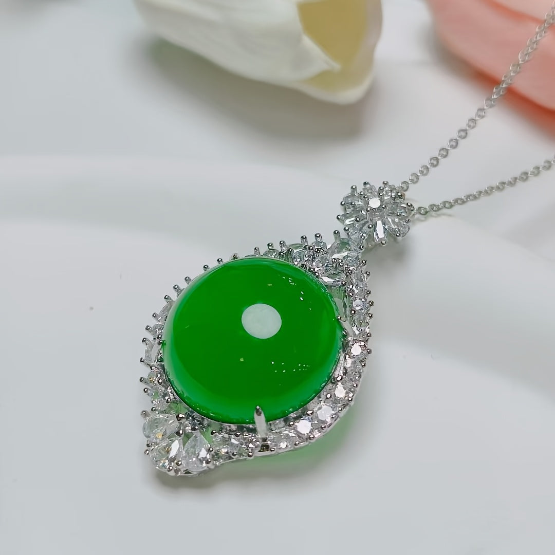 Crown pendant detail showing intricate craftsmanship